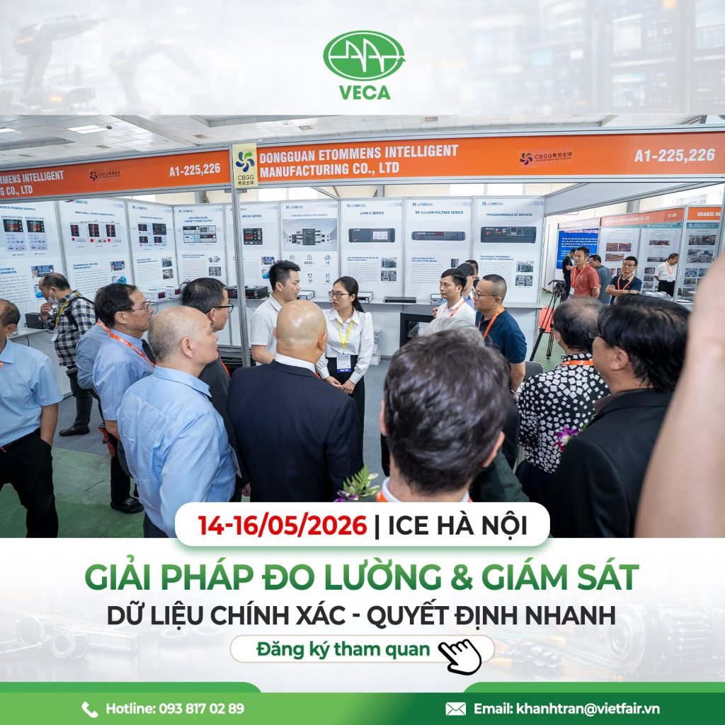 Các thiết bị cảm biến và đo lường công nghiệp hiện đại được trưng bày tại VECA EXPO 2026.