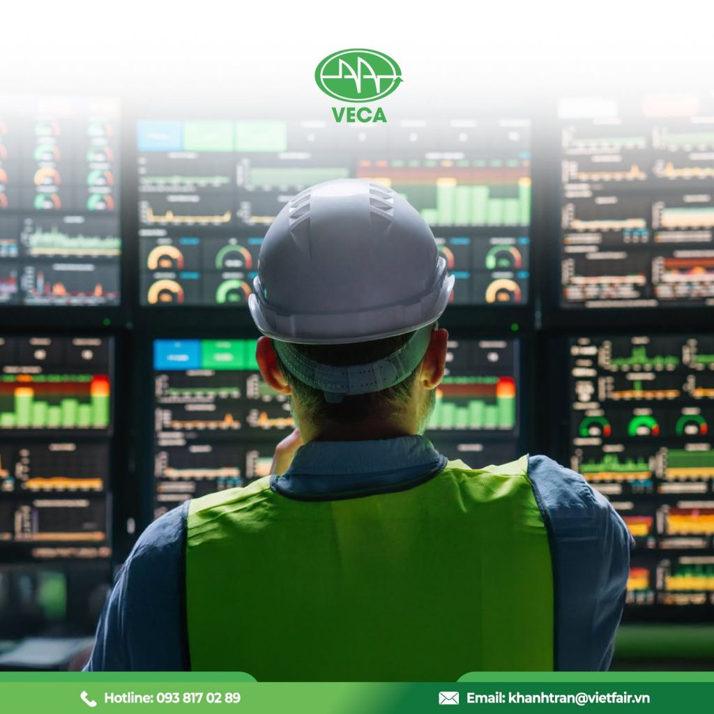 Hệ thống điều khiển tập trung giúp tối ưu hóa vận hành nhà máy tại VECA EXPO 2026.
